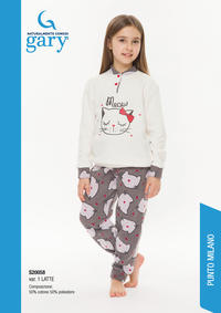 PIGIAMA BAMBINA M/L S30058 Tellini S.r.l. Ingrosso Abbigliamento
